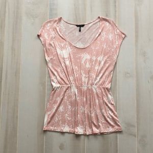 Pink Floral Peplum top